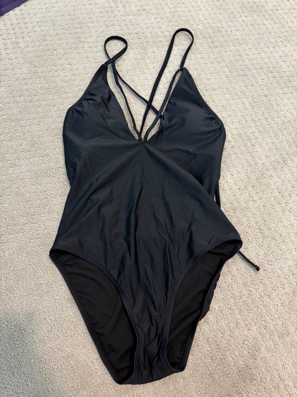 Strappy Black One-Piece Swimsuit
